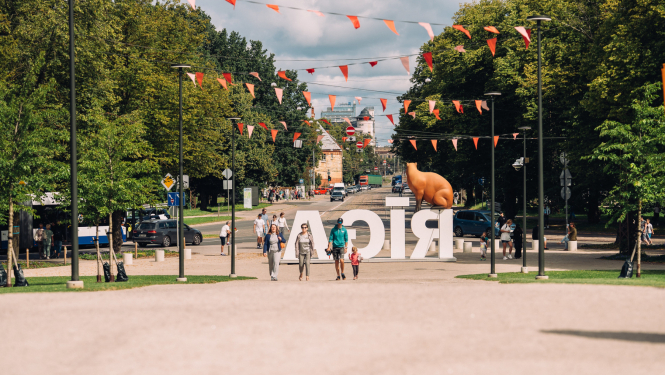 Uzraksts Rīga Pārdaugavā
