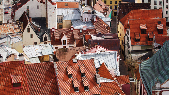 Vecrīgas namu jumti