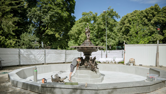 Strūklakas "Gadalaiki" Vērmanes dārzā atjaunošana