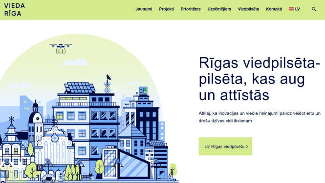 Viedariga.lv mājas lapas izskats