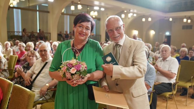 Zelta kāzas sveikšana