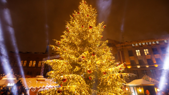 Ziemassvētku egle Doma laukumā