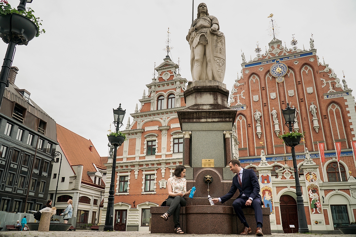 Brīvkrāns pie Rolanda statujas