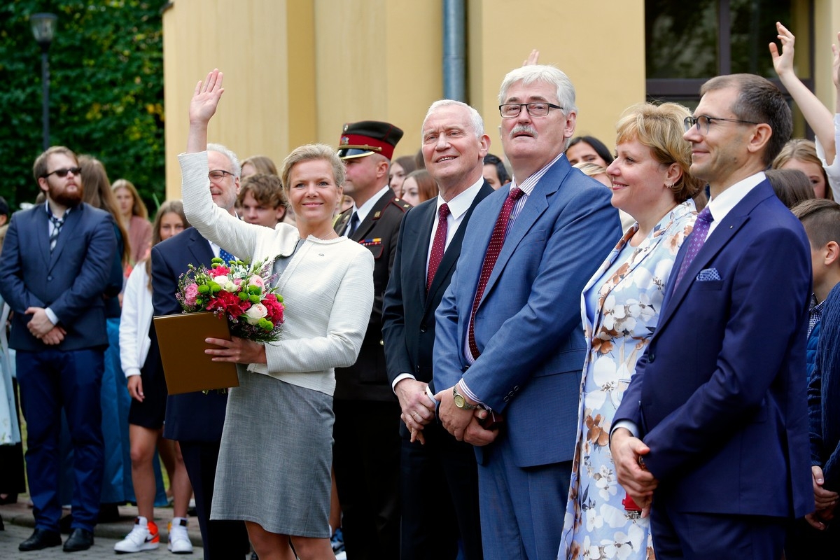 Svinīgais pasākums Rīgas Valsts vācu ģimnāzijā