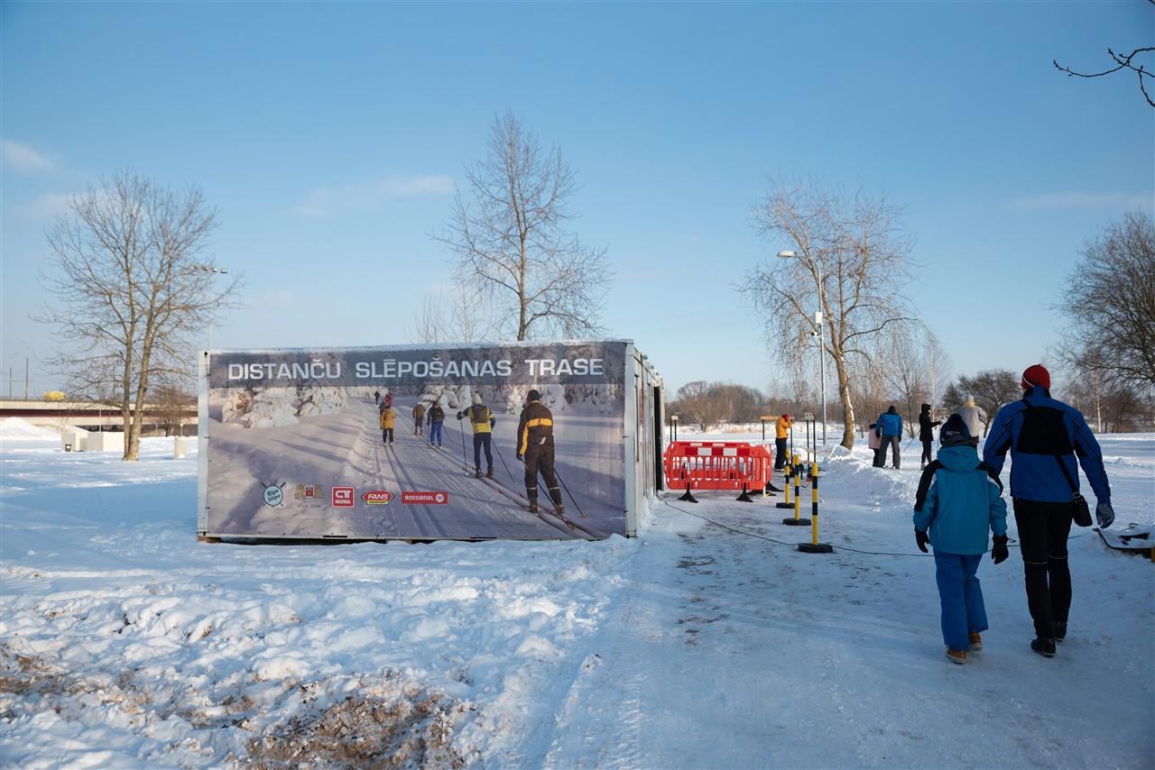 Distanču slēpošanas trase Lucavsalā