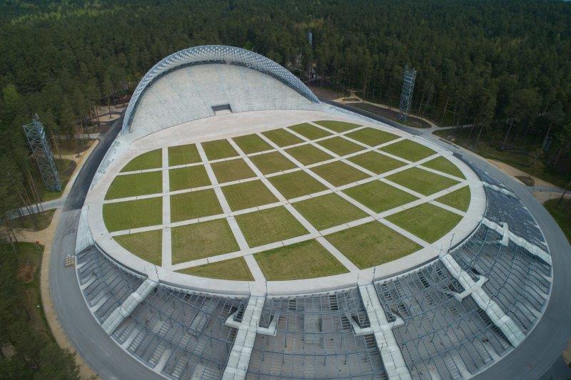 Mežaparka estrāde skats no augšas