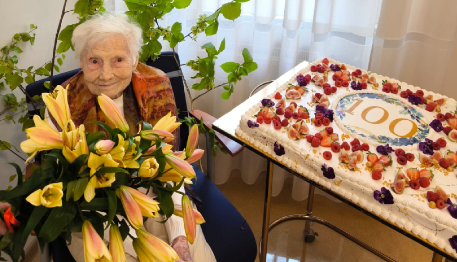 100.dzimšanas dienu svin Milda Krūmiņa