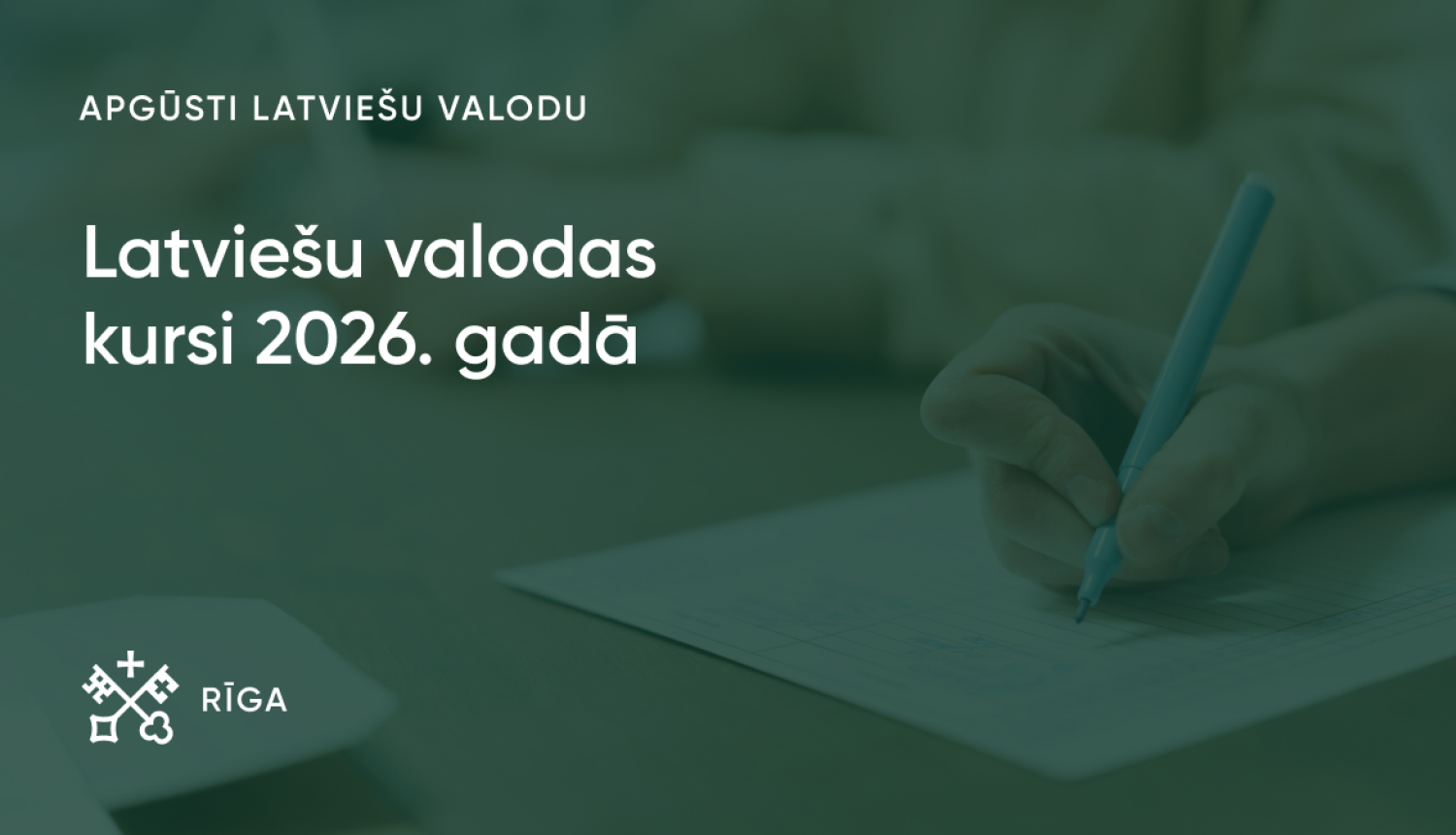 Uzraksts Latviešu valodas kursi