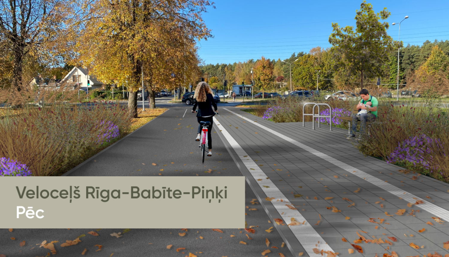 Veloceļa Rīga–Babīte–Piņķi vizualizācija