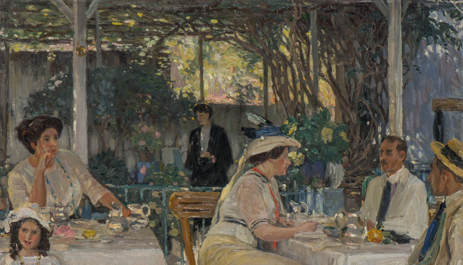 Glezna Janis Rozentāls. Uz terases (Veranda Kapri)