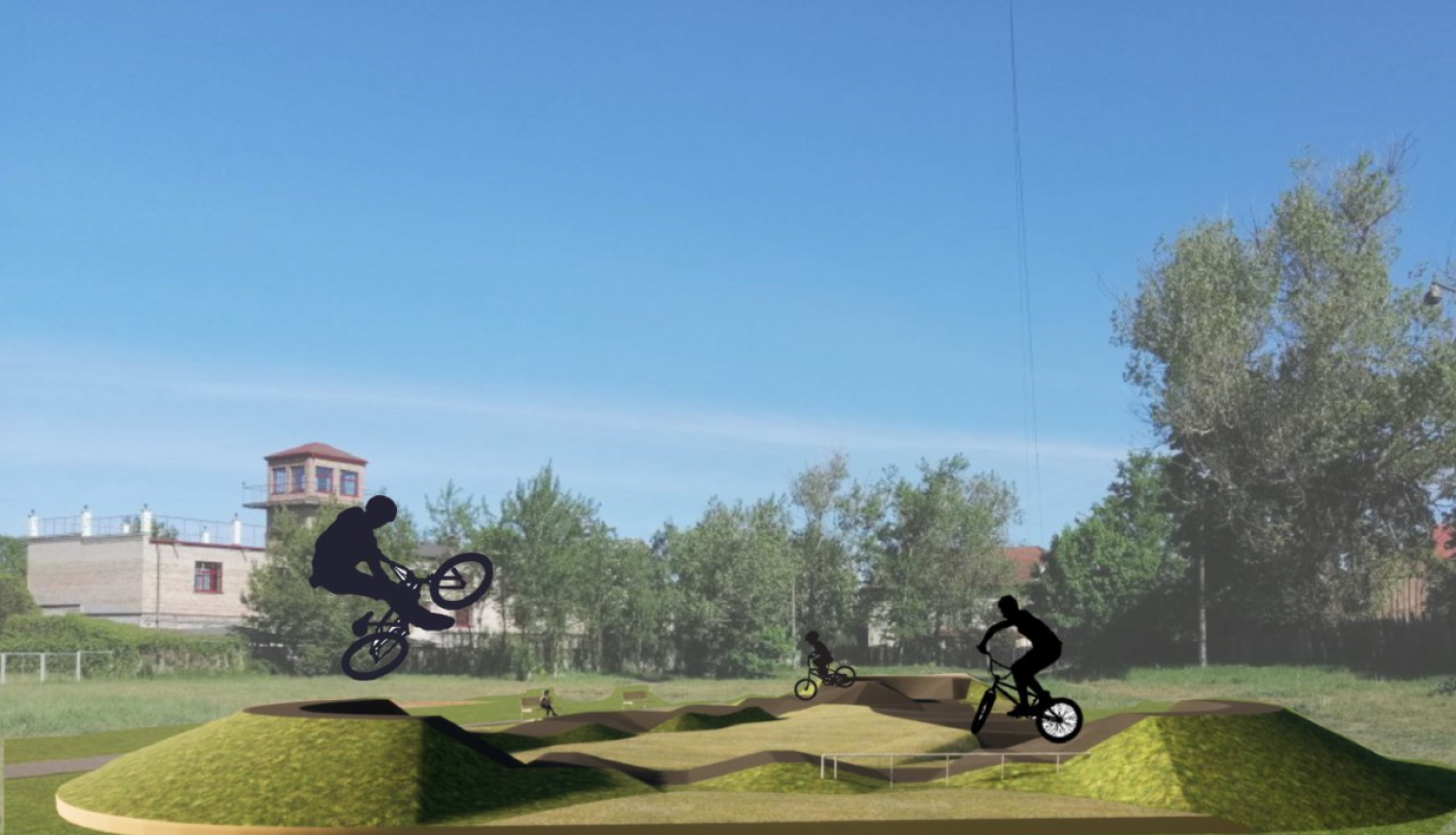 Bolderājas pumptrases vizualizācija