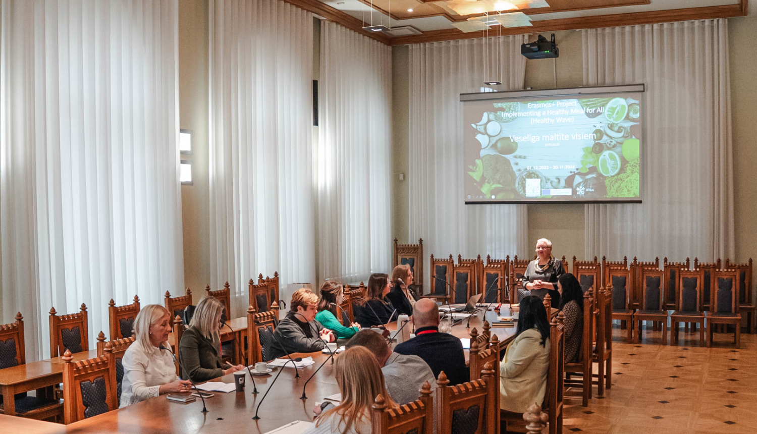 Erasmus+ projekta "Veselīga maltīte visiem" sanāksme