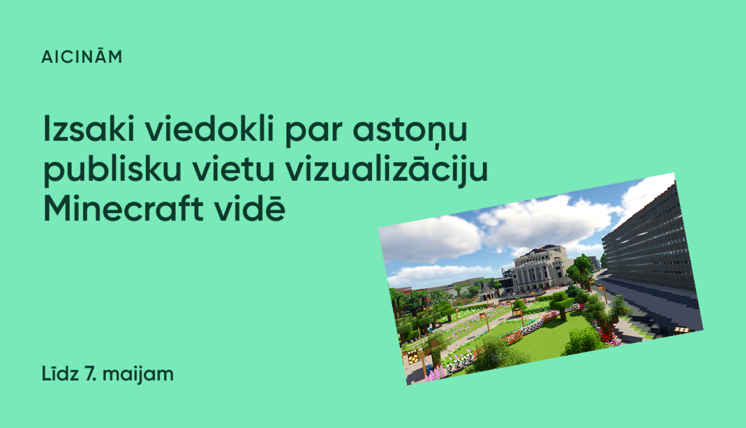 Vizualizācija minecraft vidē