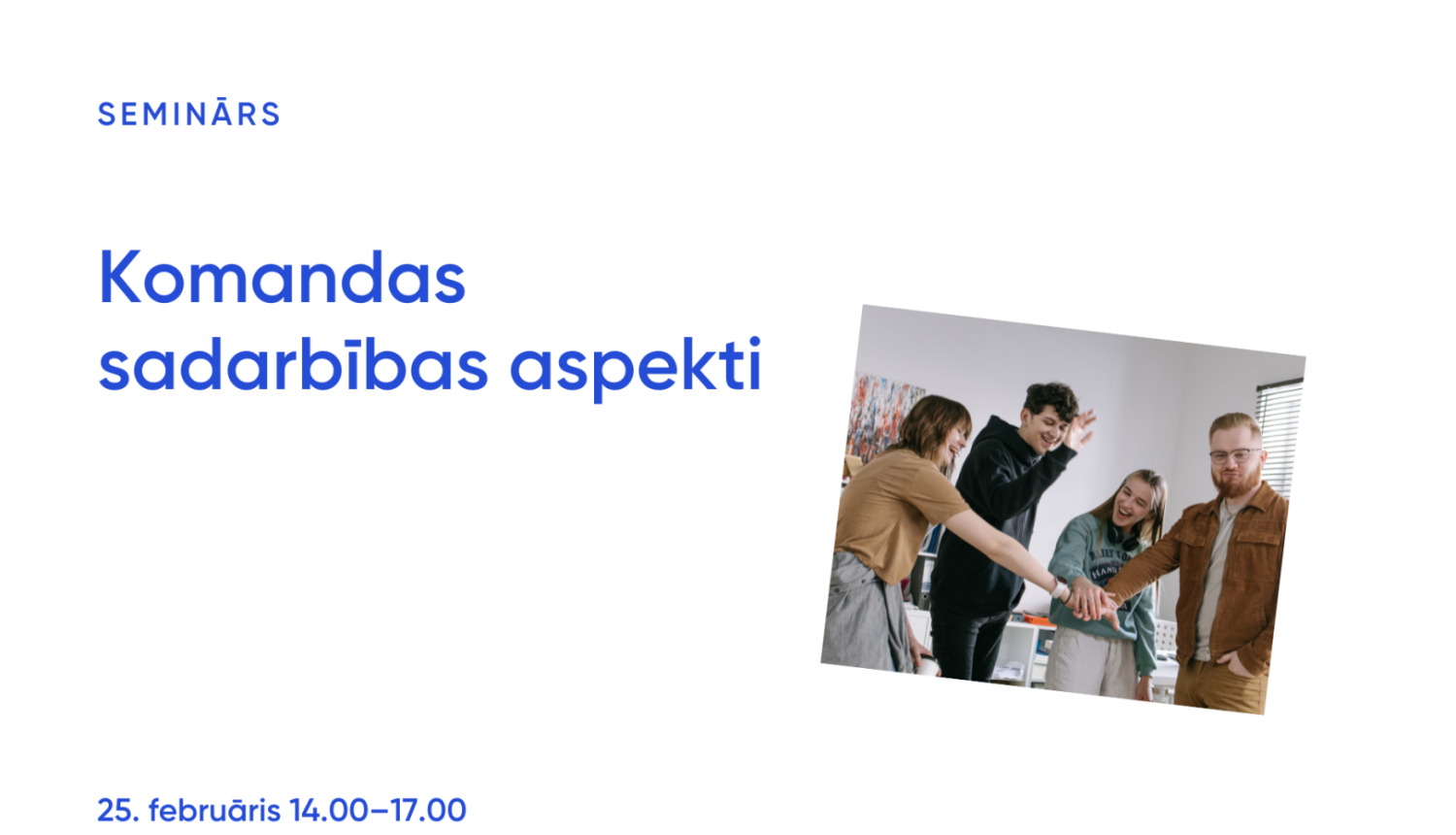 Semināra “Komandas sadarbības aspekti” vizuālis