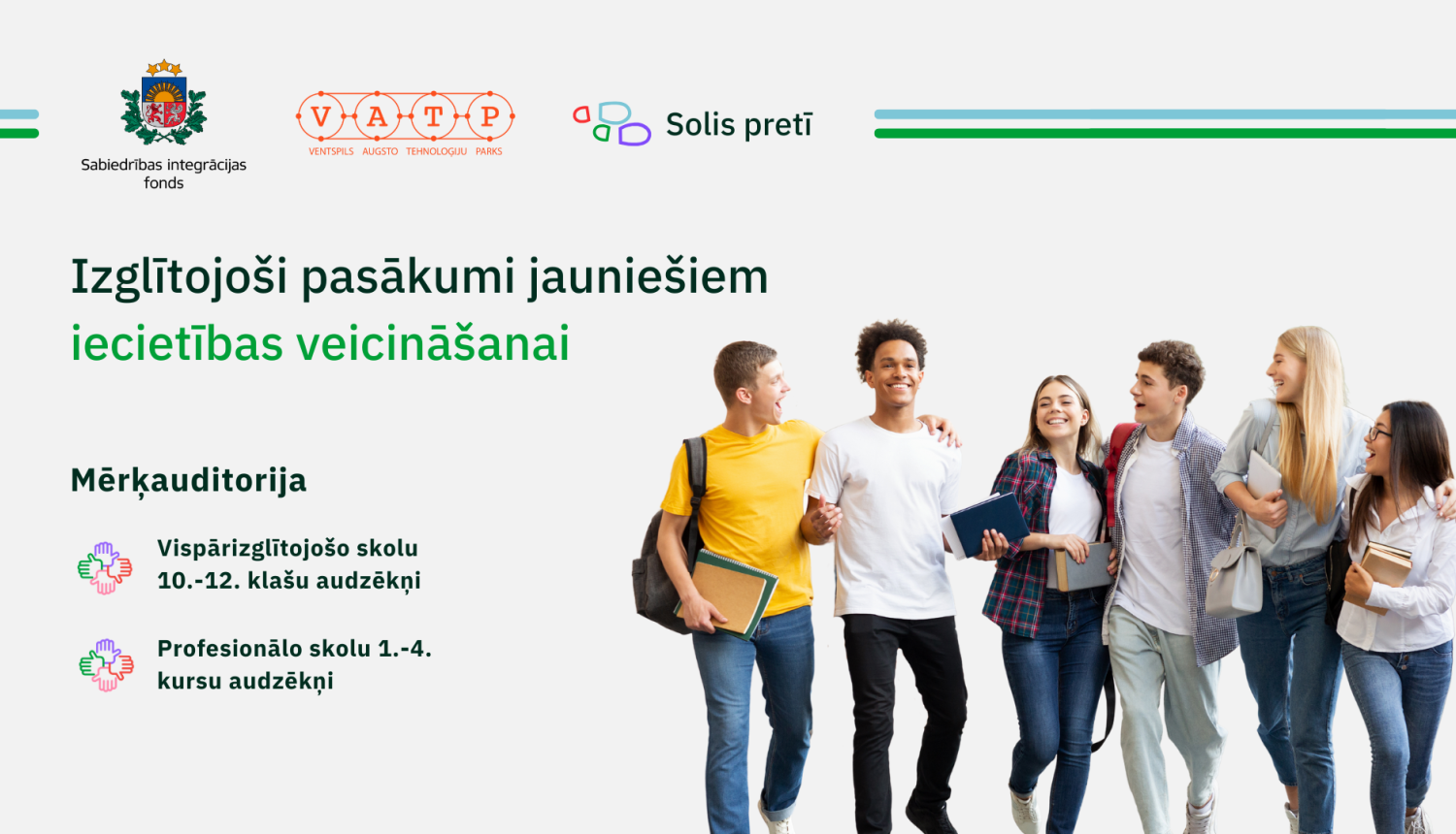 Pasākuma vizuālis - jaunieši