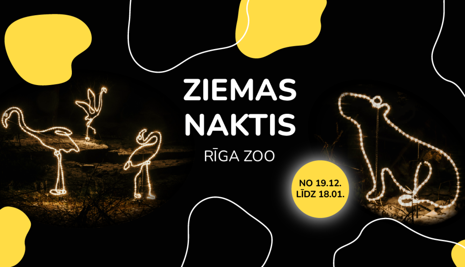 Ziemas naktis vizuālis