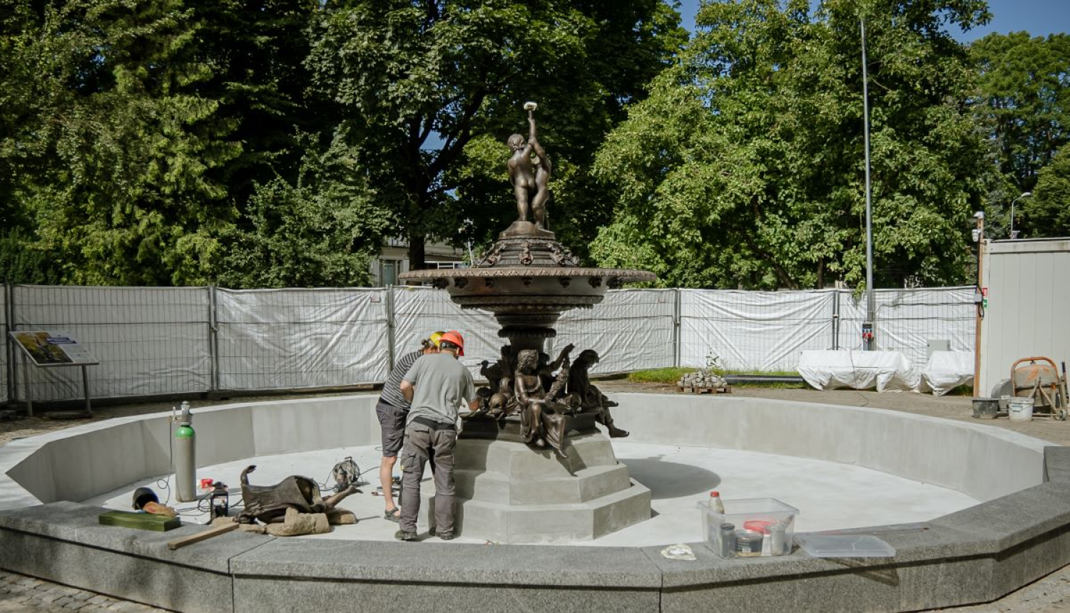 Atjauno strūklaku Vērmanes dārzā