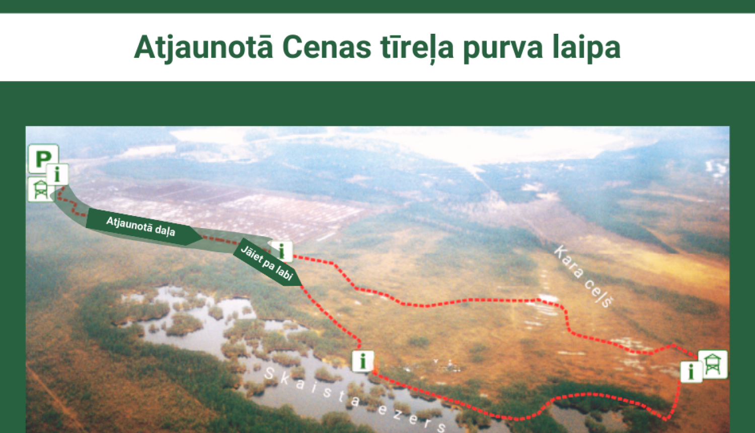 Atjaunotā Cenas tīreļa laipa