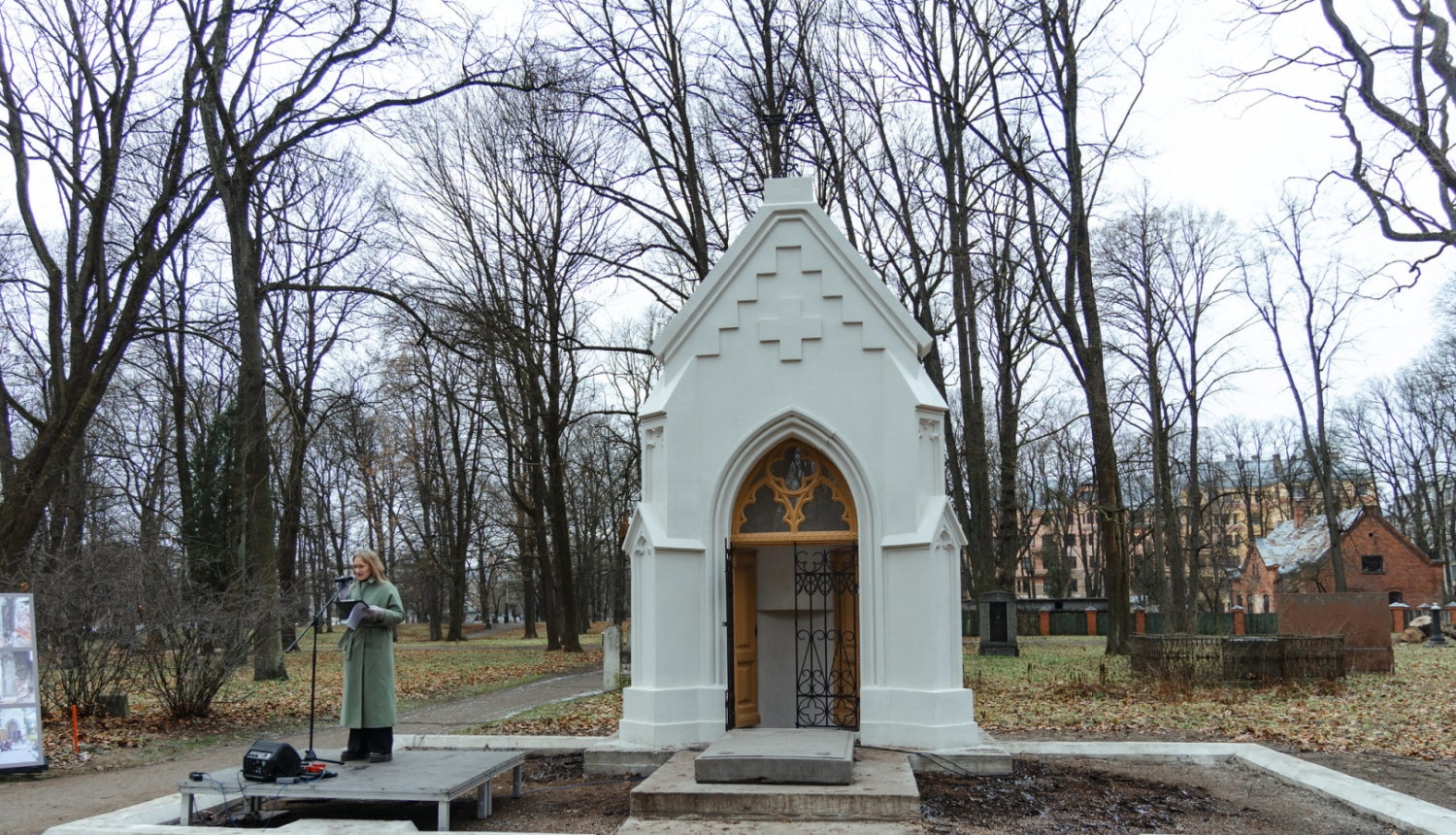 Atjaunotais Rīgas rātskunga Hermaņa Ādama Krēgera dzimtas kapeņu mauzolejs un pazemes kripta