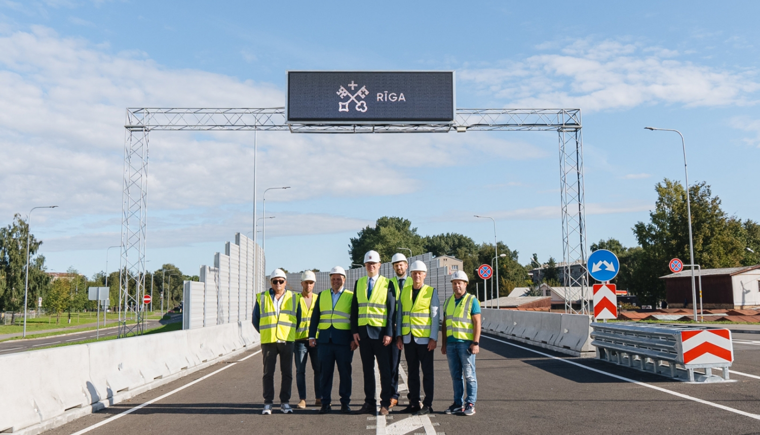 Rīgas domes vadība uz Austrumu maģistrāles