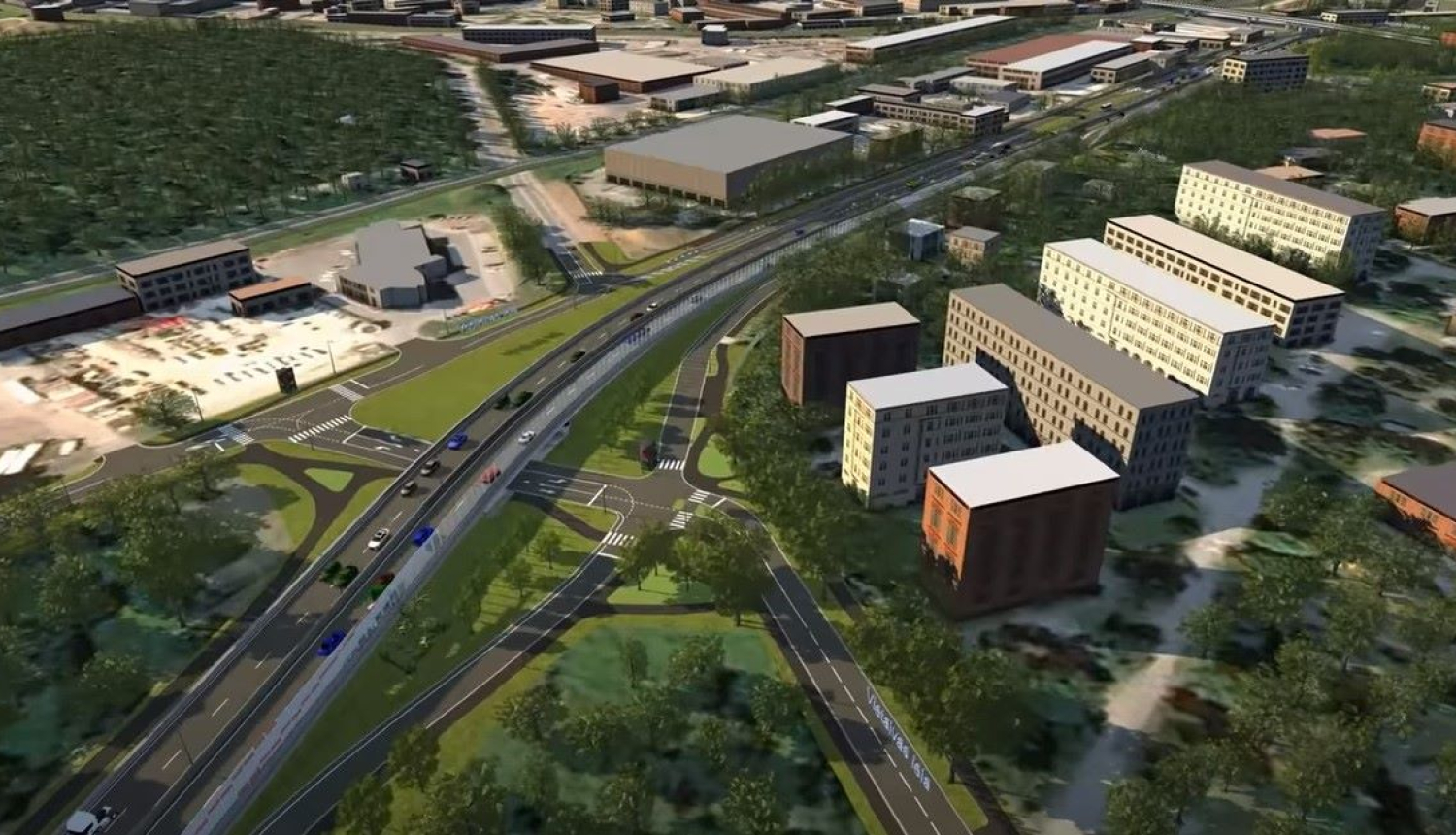 Austrumu maģistrāle skats no augšas