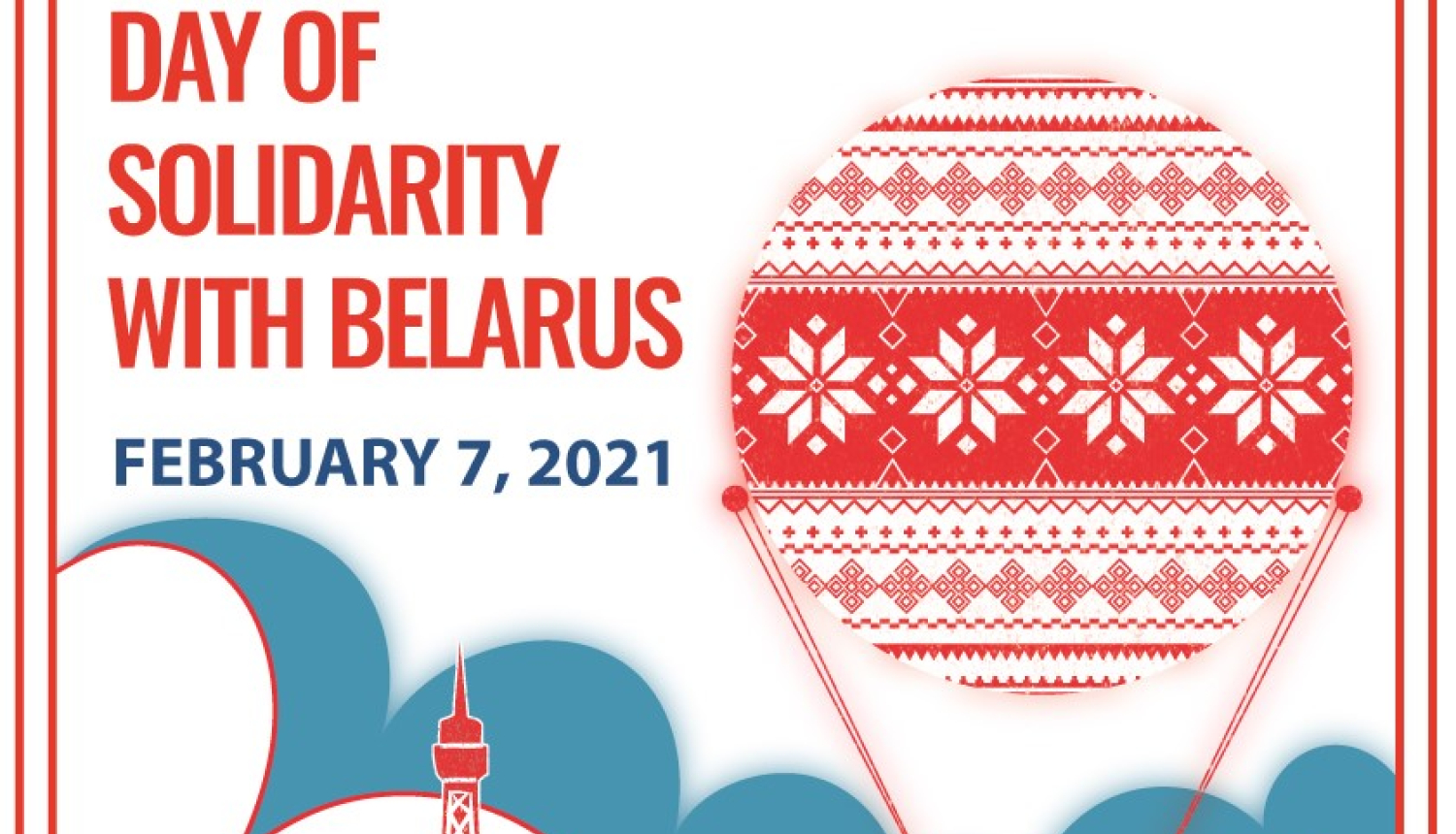 Baltkrievijas solidaritātes diena plakāts