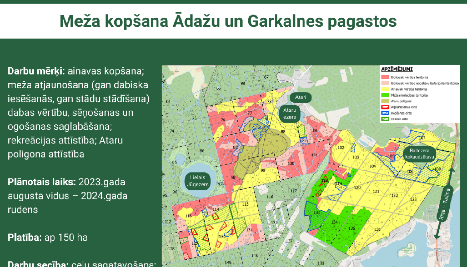 Mežu kopšanas darbi