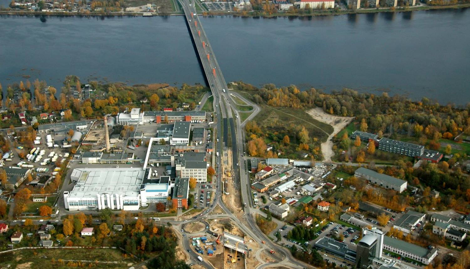 Dienvidu tilts trešā kārta skats no augšas