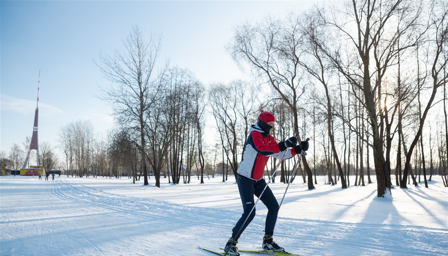 Distanču slēpošanas trase Lucavsalā