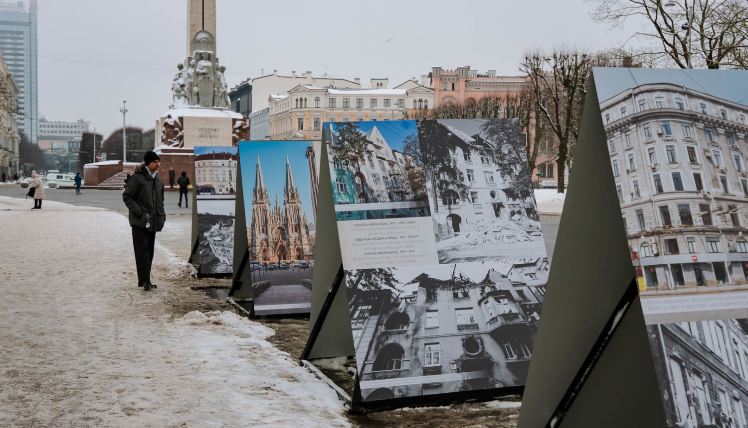 Fotoliecības par izpostīto Ukrainas kultūras mantojumu 