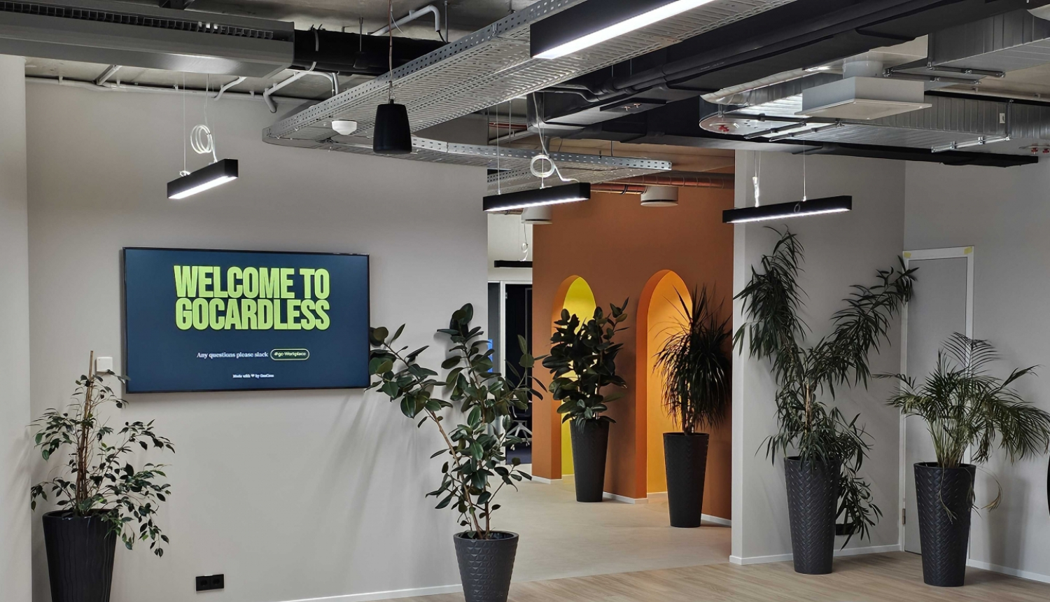 Finanšu tehnoloģiju uzņēmuma “GoCardless” telpas