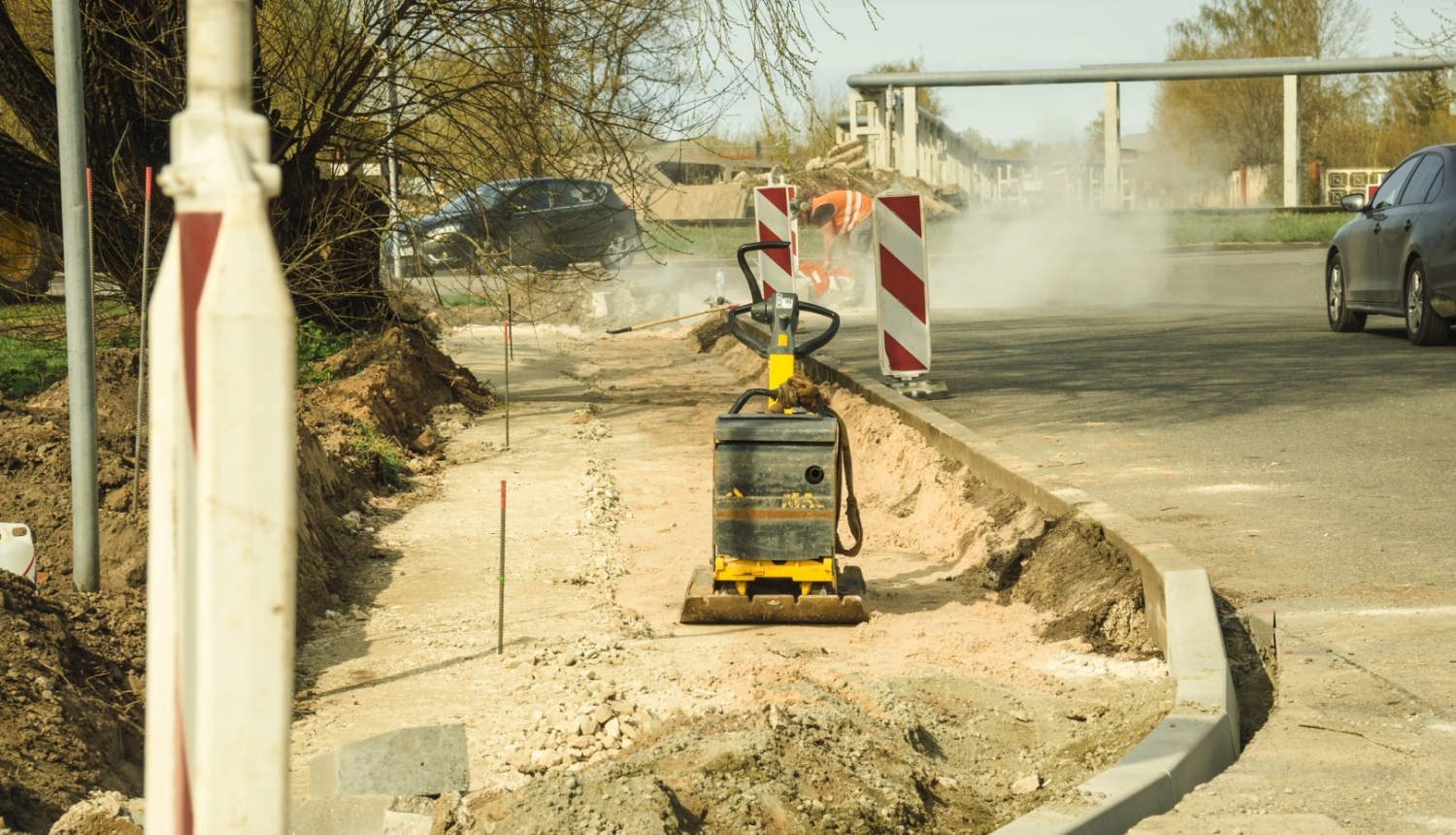 Notiek ielas remontdarbi