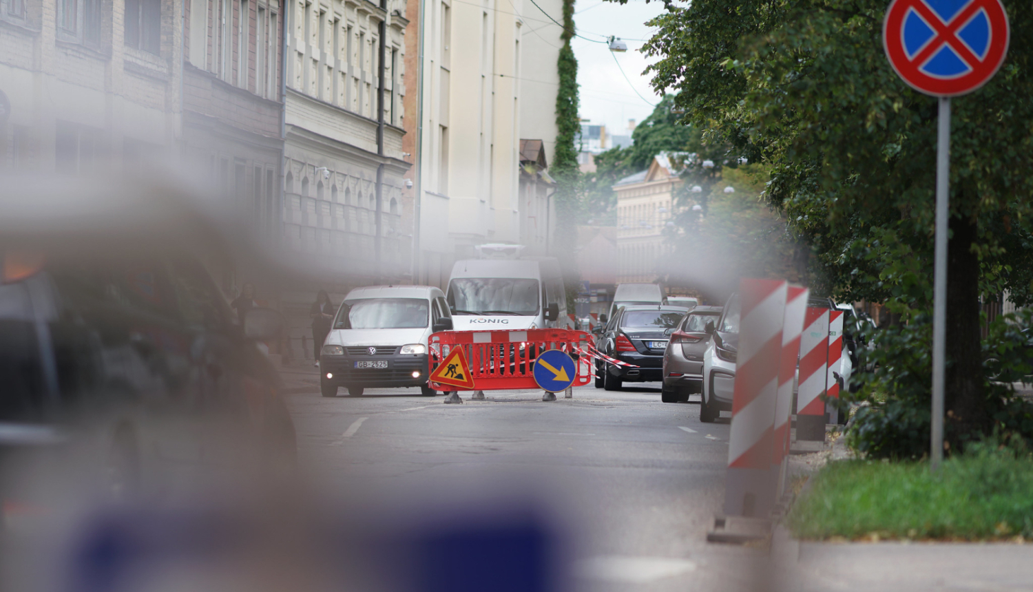 Uz ielas tiek veikti remondarbi