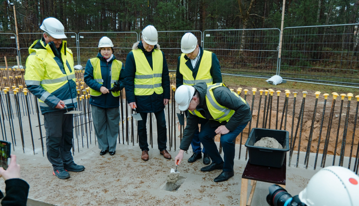 Iemūrē kapsulu apakšstacijas pamatos