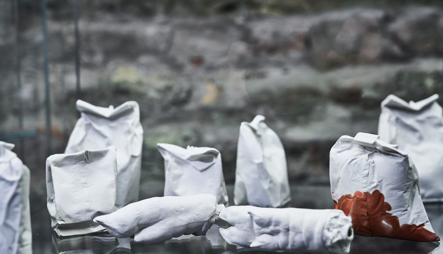 Jāņa Kupča personālizstādes “Puškinam bija četri dēli, un visi idioti” plakāts