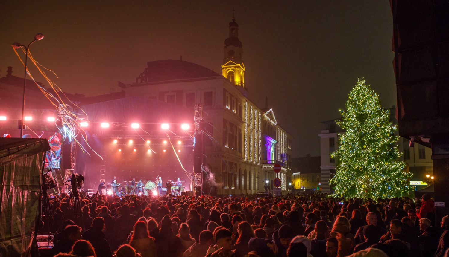 Jaunā gada svinības Rātslaukumā