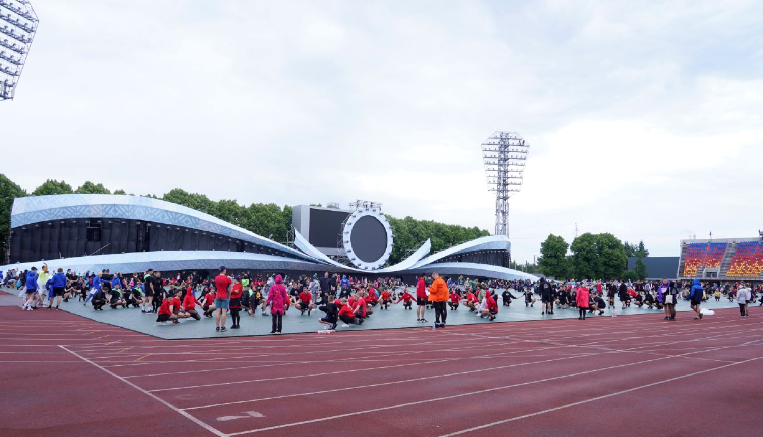 Deju koncerta mēģinājums