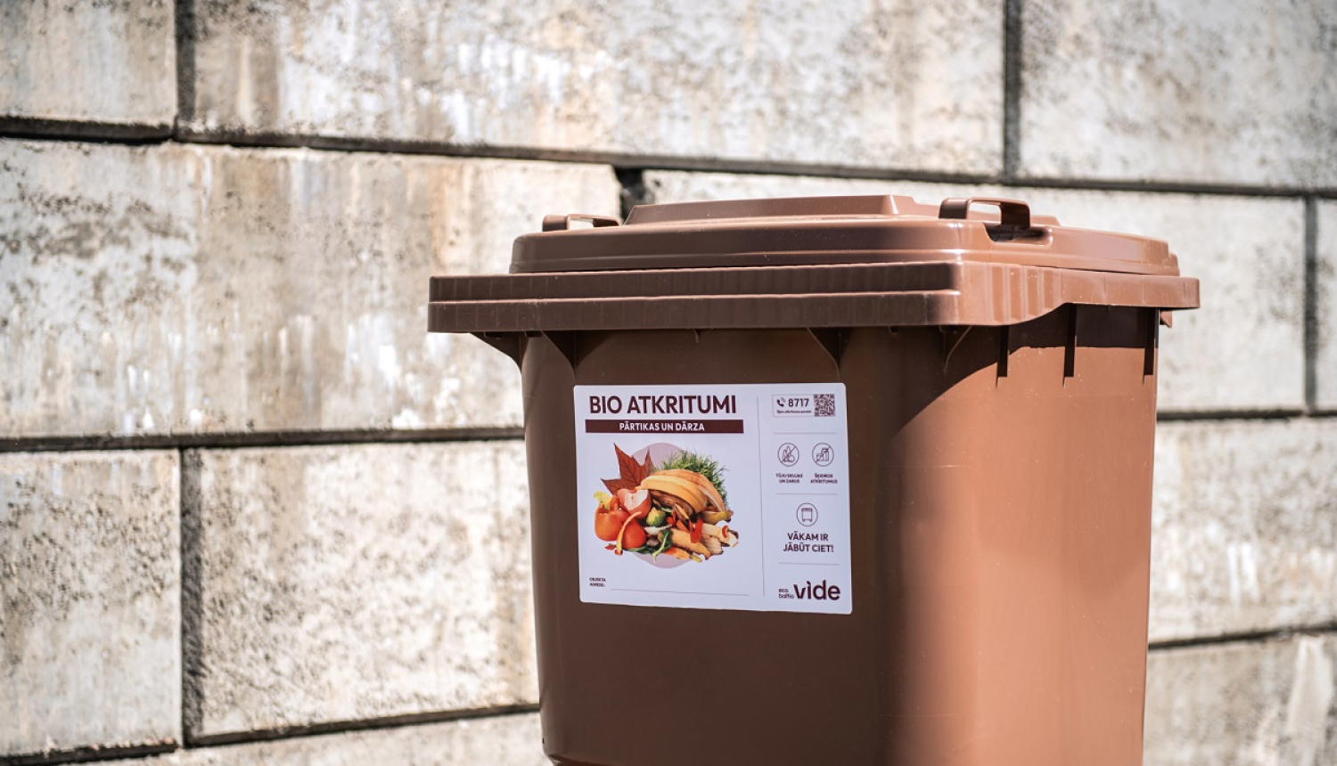 Bioatkritumu konteiners