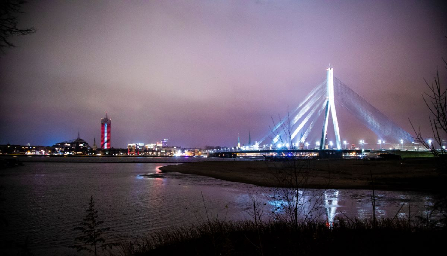 Skats uz Vanšu tiltu