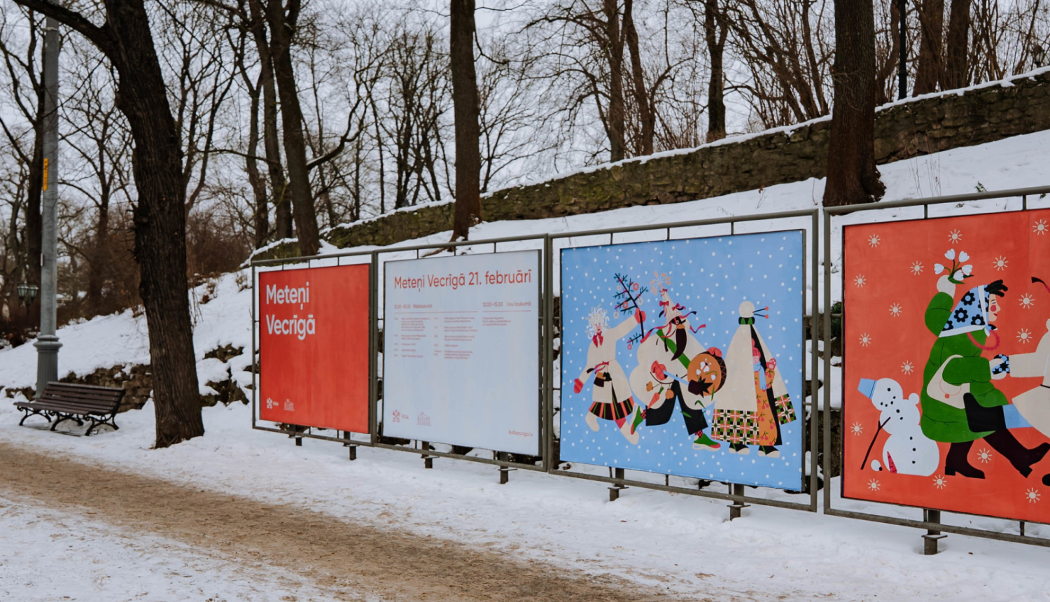 Meteņu vizuālis pilsētā