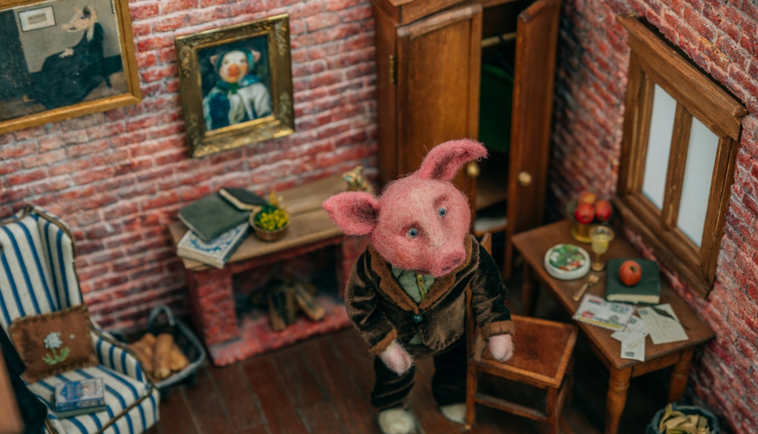 Miniatūra istaba ar mēbelēm