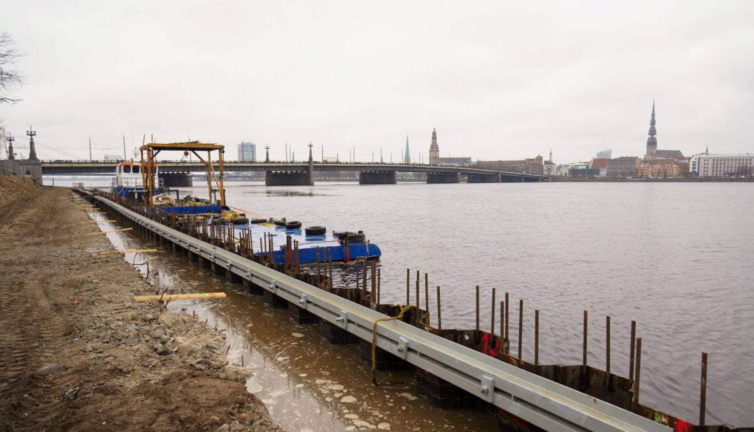 Mūkusalas promenādes remontdarbi