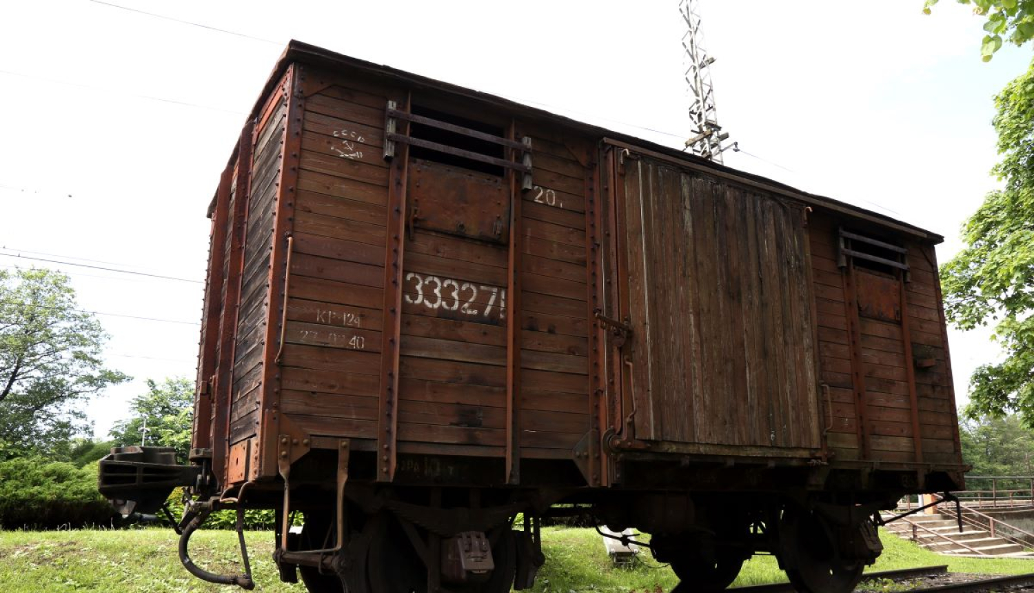 Piemiņas vagons Torņakalnā
