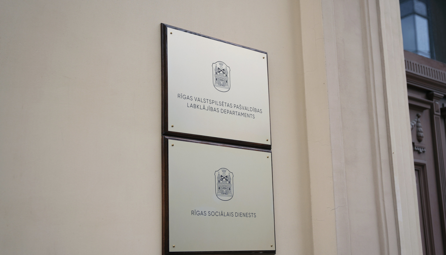 Uzraksts Rīgas pašvaldības Labklājības departaments 