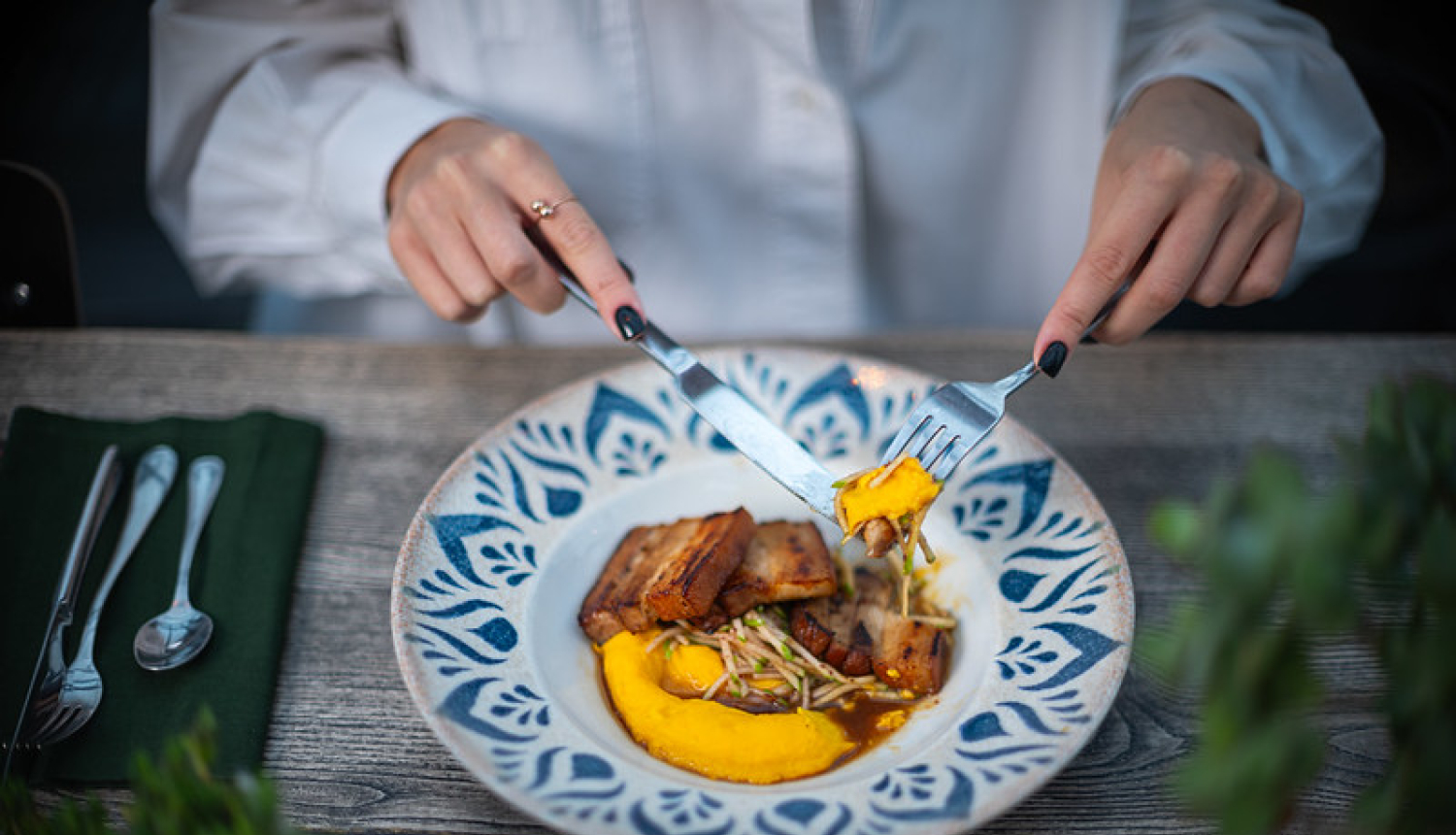 Šķīvis ar ēdienu