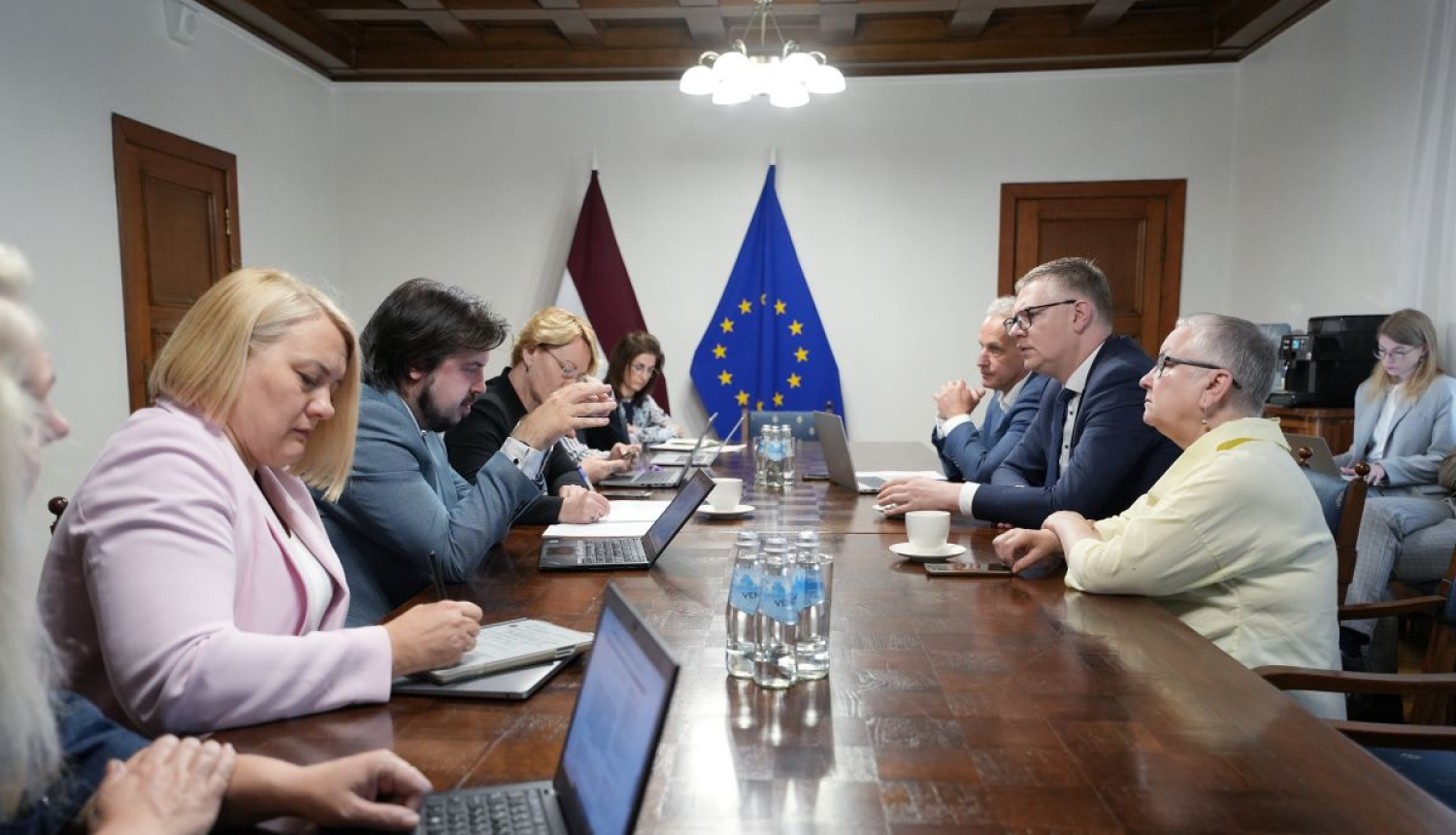 V.Ķirša tikšanās ar D.Melbārdi