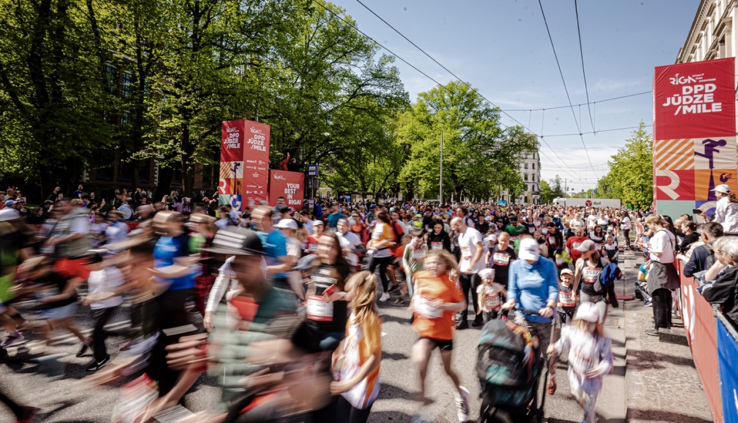 Rimi Rīgas maratina DPD jūdzes starts