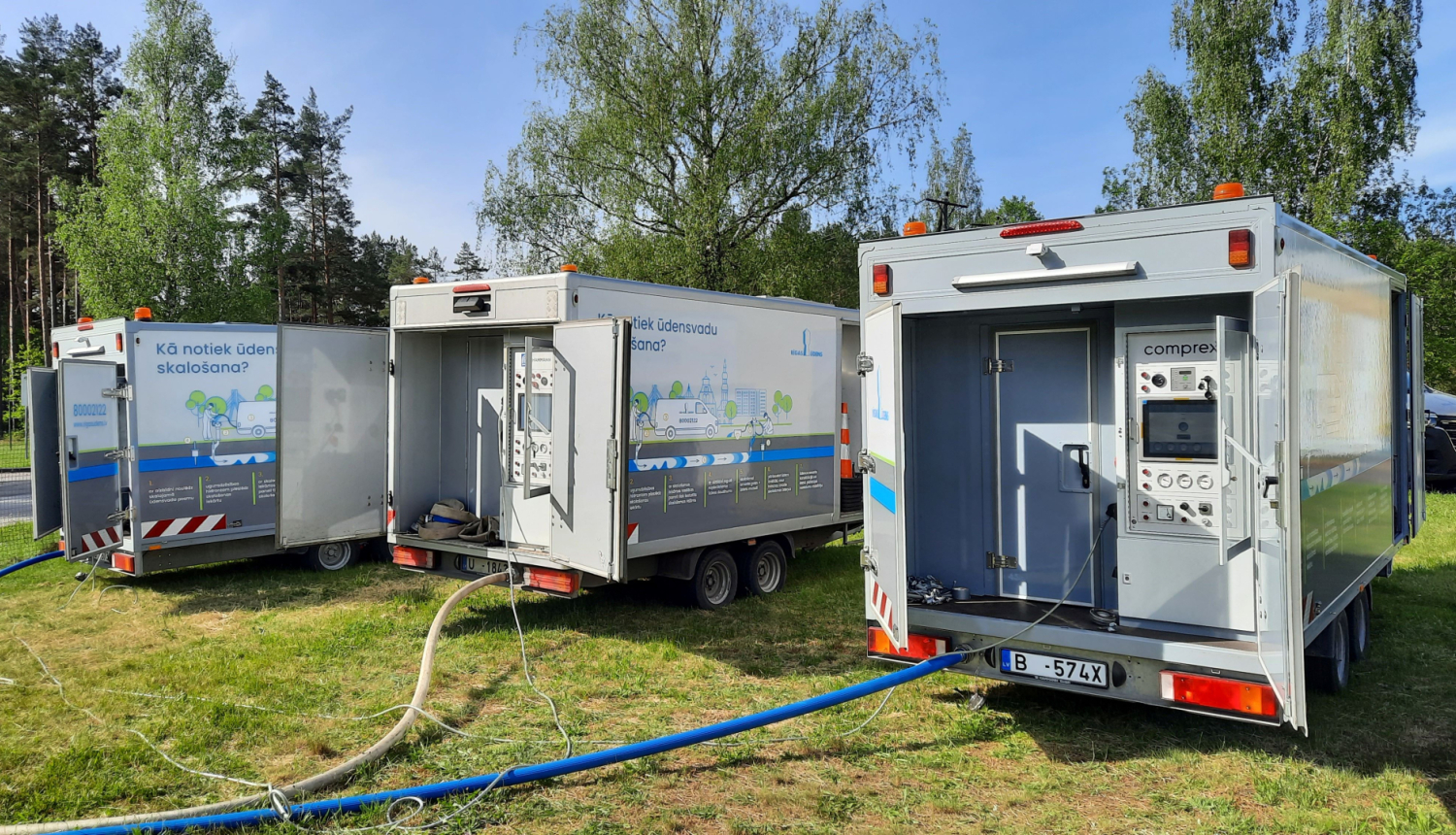 Iekārtas ūdensvadu skalošanai