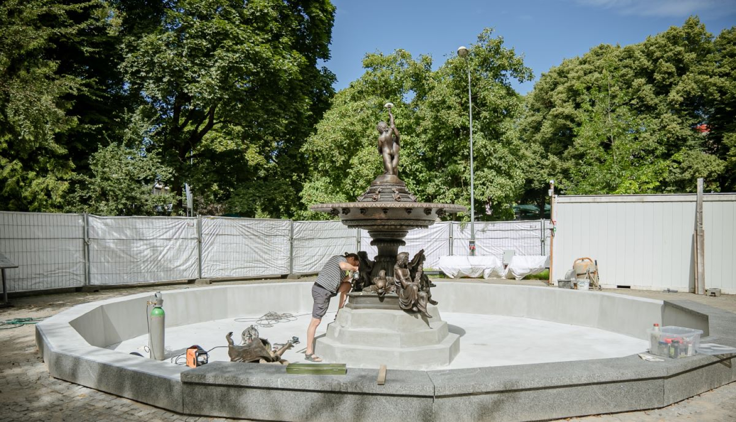 Strūklakas "Gadalaiki" Vērmanes dārzā atjaunošana