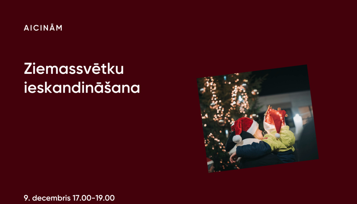 Ziemassvētku ieskandināšana vizuālis